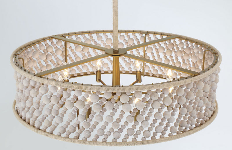 Eight Light Pendant<br /><span style="color:#4AB0CE;">Entrega: 4-10 dias en USA</span><br /><span style="color:#4AB0CE;font-size:60%;">PREGUNTE POR ENTREGA EN PANAMA</span><br />Collection: Horsmore<br />Finish: Painted Legacy Brass