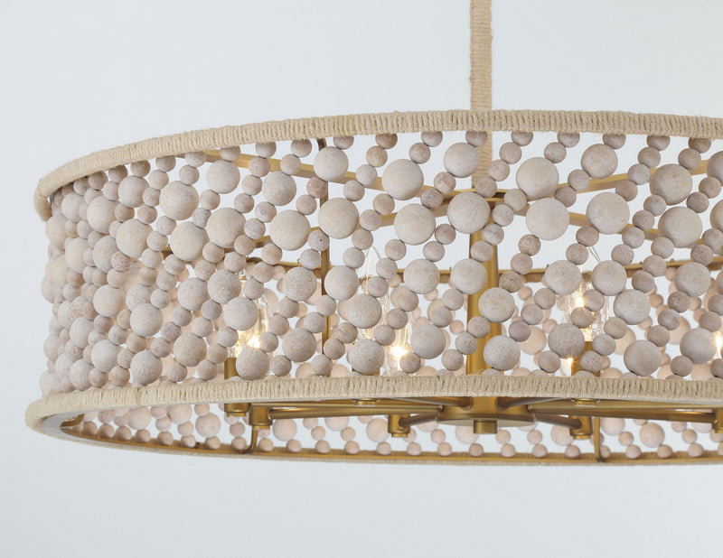 Eight Light Pendant<br /><span style="color:#4AB0CE;">Entrega: 4-10 dias en USA</span><br /><span style="color:#4AB0CE;font-size:60%;">PREGUNTE POR ENTREGA EN PANAMA</span><br />Collection: Horsmore<br />Finish: Painted Legacy Brass