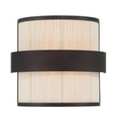 Two Light Wall Sconce<br /><span style="color:#4AB0CE;">Entrega: 4-10 dias en USA</span><br /><span style="color:#4AB0CE;font-size:60%;">PREGUNTE POR ENTREGA EN PANAMA</span><br />Collection: Harbor Wrap<br />Finish: Dark Bronze