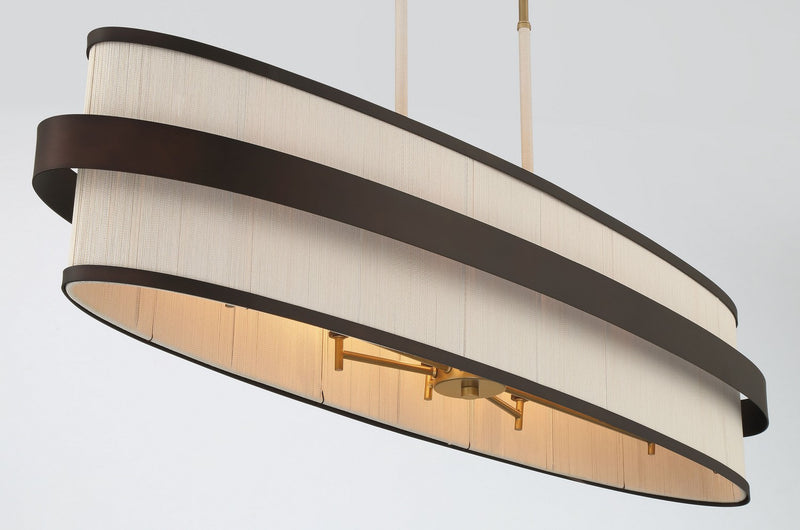 Eight Light Island Pendant<br /><span style="color:#4AB0CE;">Entrega: 4-10 dias en USA</span><br /><span style="color:#4AB0CE;font-size:60%;">PREGUNTE POR ENTREGA EN PANAMA</span><br />Collection: Harbor Wrap<br />Finish: Dark Bronze