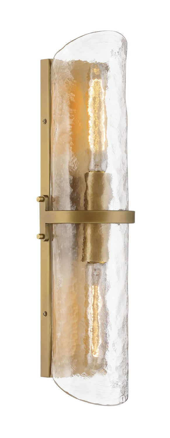 Two Light Vanity<br /><span style="color:#4AB0CE;">Entrega: 5-6 semanas en USA</span><br /><span style="color:#4AB0CE;font-size:60%;">PREGUNTE POR ENTREGA EN PANAMA</span><br />Collection: Elora<br />Finish: Legacy Brass