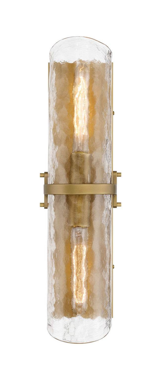 Two Light Vanity<br /><span style="color:#4AB0CE;">Entrega: 11-12 semanas en USA</span><br /><span style="color:#4AB0CE;font-size:60%;">PREGUNTE POR ENTREGA EN PANAMA</span><br />Collection: Elora<br />Finish: Legacy Brass