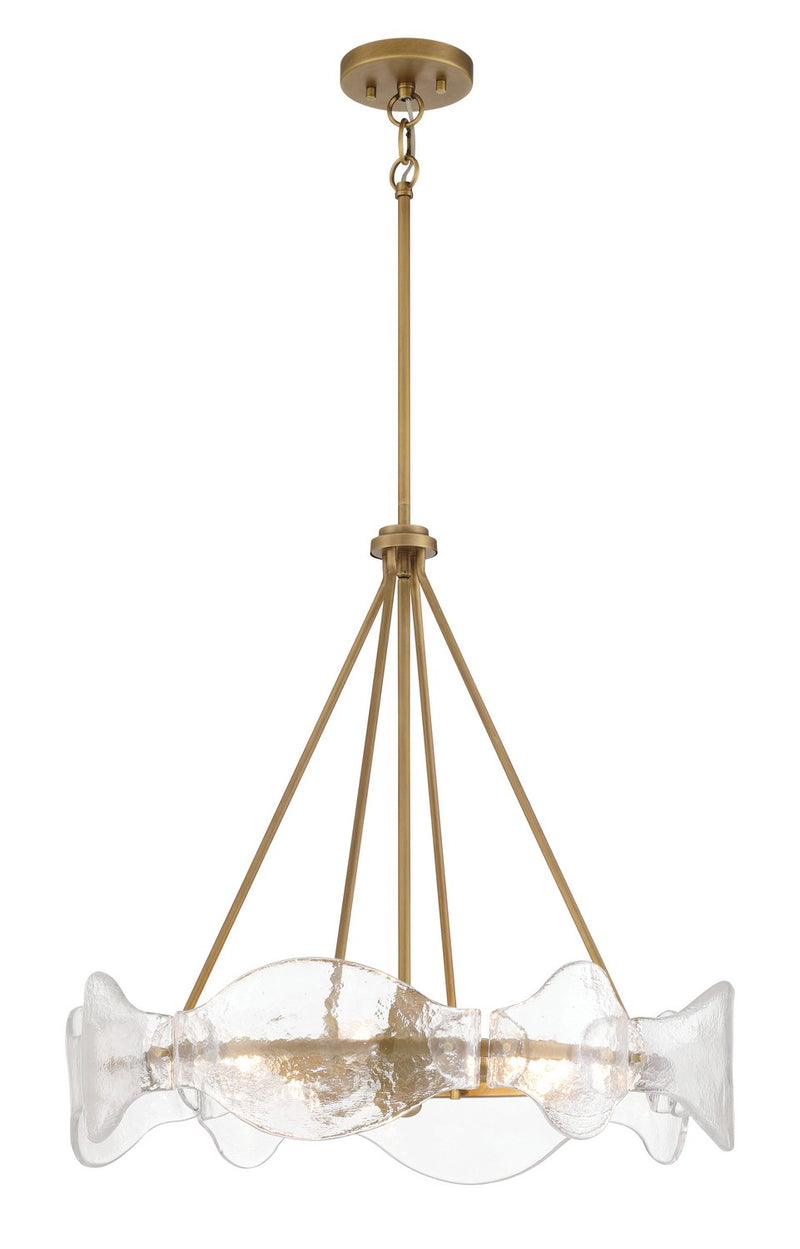 Six Light Pendant<br /><span style="color:#4AB0CE;">Entrega: 4-10 dias en USA</span><br /><span style="color:#4AB0CE;font-size:60%;">PREGUNTE POR ENTREGA EN PANAMA</span><br />Collection: Elora<br />Finish: Legacy Brass