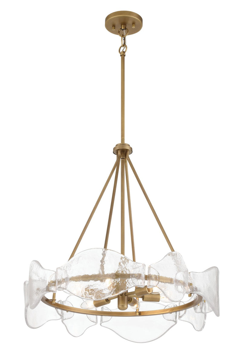 Six Light Pendant<br /><span style="color:#4AB0CE;">Entrega: 4-10 dias en USA</span><br /><span style="color:#4AB0CE;font-size:60%;">PREGUNTE POR ENTREGA EN PANAMA</span><br />Collection: Elora<br />Finish: Legacy Brass