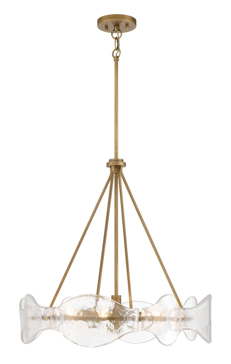 Six Light Pendant<br /><span style="color:#4AB0CE;">Entrega: 4-10 dias en USA</span><br /><span style="color:#4AB0CE;font-size:60%;">PREGUNTE POR ENTREGA EN PANAMA</span><br />Collection: Elora<br />Finish: Legacy Brass