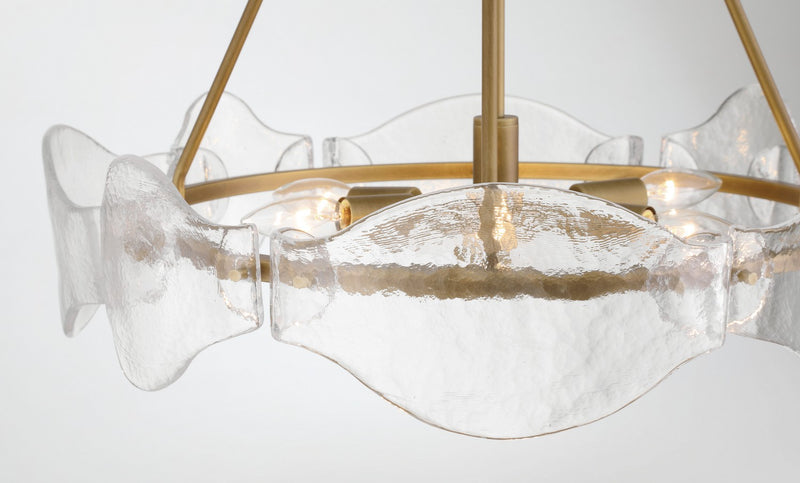 Six Light Pendant<br /><span style="color:#4AB0CE;">Entrega: 4-10 dias en USA</span><br /><span style="color:#4AB0CE;font-size:60%;">PREGUNTE POR ENTREGA EN PANAMA</span><br />Collection: Elora<br />Finish: Legacy Brass