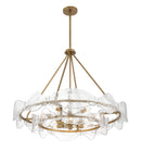 12 Light Pendant<br /><span style="color:#4AB0CE;">Entrega: 4-10 dias en USA</span><br /><span style="color:#4AB0CE;font-size:60%;">PREGUNTE POR ENTREGA EN PANAMA</span><br />Collection: Elora<br />Finish: Legacy Brass