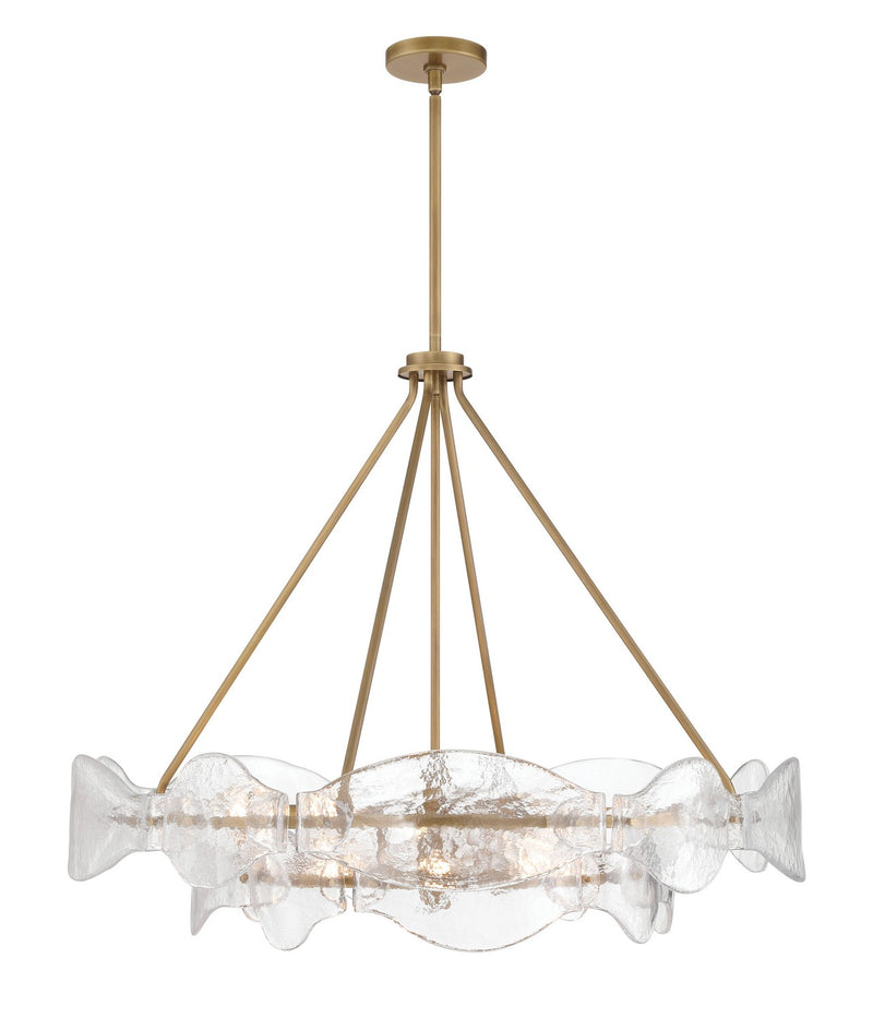 12 Light Pendant<br /><span style="color:#4AB0CE;">Entrega: 4-10 dias en USA</span><br /><span style="color:#4AB0CE;font-size:60%;">PREGUNTE POR ENTREGA EN PANAMA</span><br />Collection: Elora<br />Finish: Legacy Brass