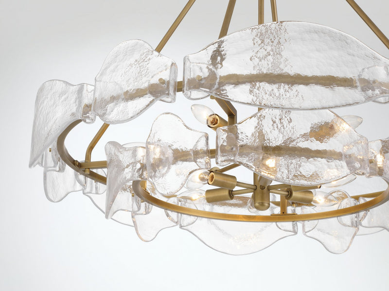 12 Light Pendant<br /><span style="color:#4AB0CE;">Entrega: 4-10 dias en USA</span><br /><span style="color:#4AB0CE;font-size:60%;">PREGUNTE POR ENTREGA EN PANAMA</span><br />Collection: Elora<br />Finish: Legacy Brass