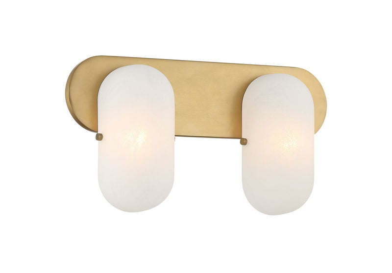 Two Light Vanity<br /><span style="color:#4AB0CE;">Entrega: 4-10 dias en USA</span><br /><span style="color:#4AB0CE;font-size:60%;">PREGUNTE POR ENTREGA EN PANAMA</span><br />Collection: Heathcote<br />Finish: Legacy Brass