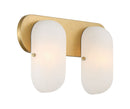 Two Light Vanity<br /><span style="color:#4AB0CE;">Entrega: 4-10 dias en USA</span><br /><span style="color:#4AB0CE;font-size:60%;">PREGUNTE POR ENTREGA EN PANAMA</span><br />Collection: Heathcote<br />Finish: Legacy Brass
