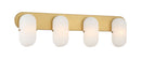 Four Light Vanity<br /><span style="color:#4AB0CE;">Entrega: 4-10 dias en USA</span><br /><span style="color:#4AB0CE;font-size:60%;">PREGUNTE POR ENTREGA EN PANAMA</span><br />Collection: Heathcote<br />Finish: Legacy Brass