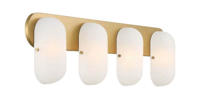 Four Light Vanity<br /><span style="color:#4AB0CE;">Entrega: 4-10 dias en USA</span><br /><span style="color:#4AB0CE;font-size:60%;">PREGUNTE POR ENTREGA EN PANAMA</span><br />Collection: Heathcote<br />Finish: Legacy Brass