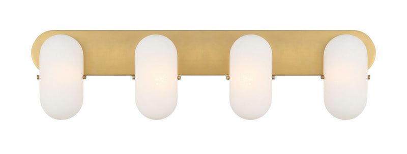 Four Light Vanity<br /><span style="color:#4AB0CE;">Entrega: 4-10 dias en USA</span><br /><span style="color:#4AB0CE;font-size:60%;">PREGUNTE POR ENTREGA EN PANAMA</span><br />Collection: Heathcote<br />Finish: Legacy Brass