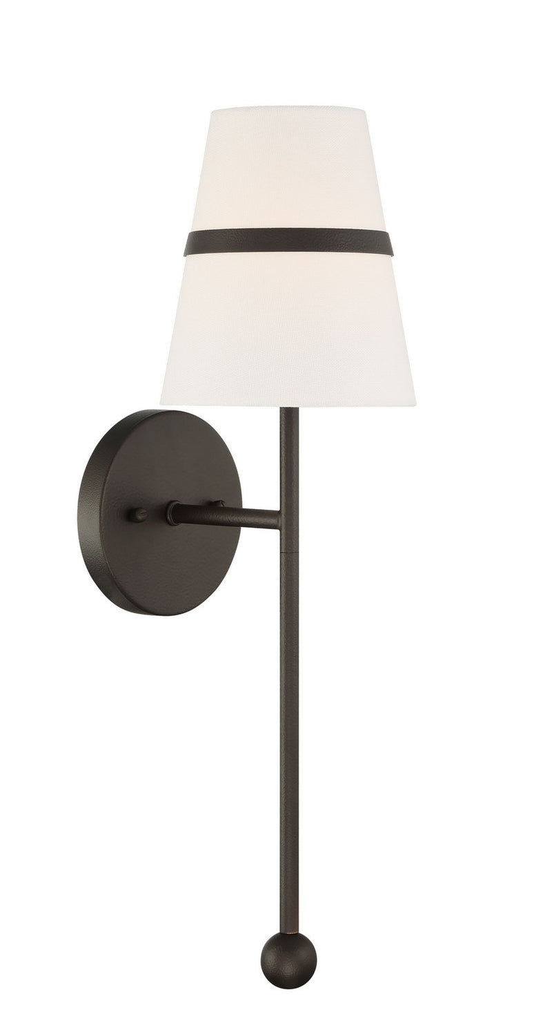 One Light Wall Sconce<br /><span style="color:#4AB0CE;">Entrega: 4-10 dias en USA</span><br /><span style="color:#4AB0CE;font-size:60%;">PREGUNTE POR ENTREGA EN PANAMA</span><br />Collection: Althia<br />Finish: Textured Dark Bronze
