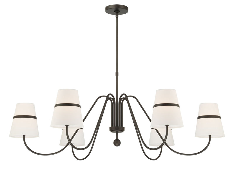 Six Light Chandelier<br /><span style="color:#4AB0CE;">Entrega: 4-10 dias en USA</span><br /><span style="color:#4AB0CE;font-size:60%;">PREGUNTE POR ENTREGA EN PANAMA</span><br />Collection: Althia<br />Finish: Textured Dark Bronze