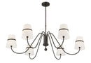 Six Light Chandelier<br /><span style="color:#4AB0CE;">Entrega: 4-10 dias en USA</span><br /><span style="color:#4AB0CE;font-size:60%;">PREGUNTE POR ENTREGA EN PANAMA</span><br />Collection: Althia<br />Finish: Textured Dark Bronze