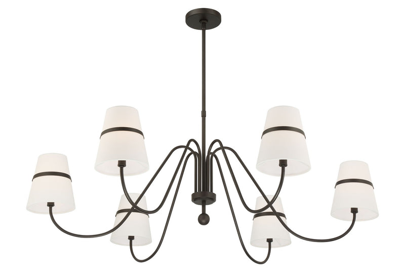 Six Light Chandelier<br /><span style="color:#4AB0CE;">Entrega: 4-10 dias en USA</span><br /><span style="color:#4AB0CE;font-size:60%;">PREGUNTE POR ENTREGA EN PANAMA</span><br />Collection: Althia<br />Finish: Textured Dark Bronze