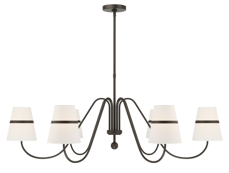 Six Light Chandelier<br /><span style="color:#4AB0CE;">Entrega: 4-10 dias en USA</span><br /><span style="color:#4AB0CE;font-size:60%;">PREGUNTE POR ENTREGA EN PANAMA</span><br />Collection: Althia<br />Finish: Textured Dark Bronze