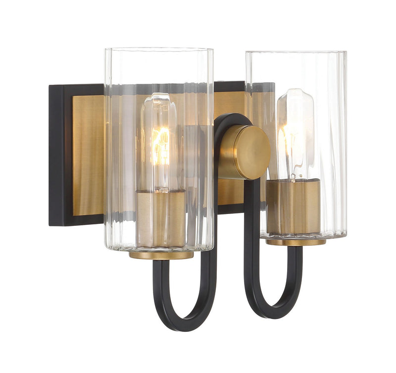 Two Light Vanity<br /><span style="color:#4AB0CE;">Entrega: 4-10 dias en USA</span><br /><span style="color:#4AB0CE;font-size:60%;">PREGUNTE POR ENTREGA EN PANAMA</span><br />Collection: Orla<br />Finish: Legacy Brass