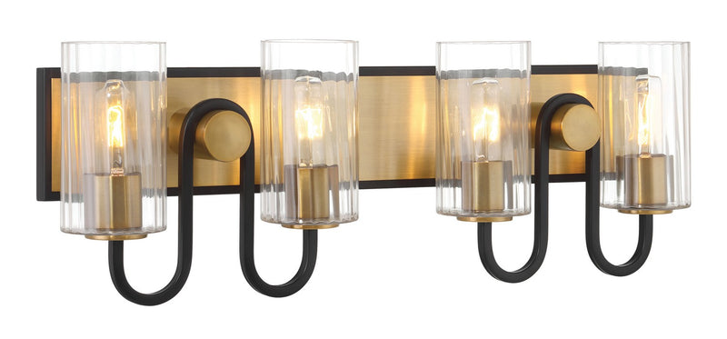 Four Light Vanity<br /><span style="color:#4AB0CE;">Entrega: 4-10 dias en USA</span><br /><span style="color:#4AB0CE;font-size:60%;">PREGUNTE POR ENTREGA EN PANAMA</span><br />Collection: Orla<br />Finish: Legacy Brass