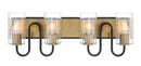 Four Light Vanity<br /><span style="color:#4AB0CE;">Entrega: 4-10 dias en USA</span><br /><span style="color:#4AB0CE;font-size:60%;">PREGUNTE POR ENTREGA EN PANAMA</span><br />Collection: Orla<br />Finish: Legacy Brass