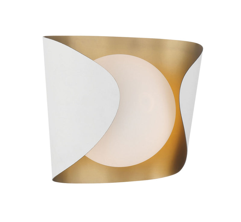 One Light Vanity<br /><span style="color:#4AB0CE;">Entrega: 4-10 dias en USA</span><br /><span style="color:#4AB0CE;font-size:60%;">PREGUNTE POR ENTREGA EN PANAMA</span><br />Collection: Flare<br />Finish: Sand White