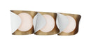 Three Light Vanity<br /><span style="color:#4AB0CE;">Entrega: 4-10 dias en USA</span><br /><span style="color:#4AB0CE;font-size:60%;">PREGUNTE POR ENTREGA EN PANAMA</span><br />Collection: Flare<br />Finish: Sand White