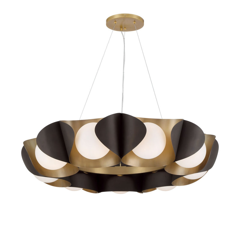 Nine Light Pendant<br /><span style="color:#4AB0CE;">Entrega: 4-10 dias en USA</span><br /><span style="color:#4AB0CE;font-size:60%;">PREGUNTE POR ENTREGA EN PANAMA</span><br />Collection: Flare<br />Finish: Dark Bronze