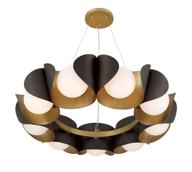 Nine Light Pendant<br /><span style="color:#4AB0CE;">Entrega: 4-10 dias en USA</span><br /><span style="color:#4AB0CE;font-size:60%;">PREGUNTE POR ENTREGA EN PANAMA</span><br />Collection: Flare<br />Finish: Dark Bronze