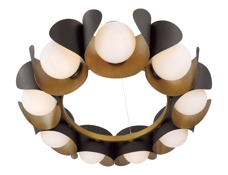 Nine Light Pendant<br /><span style="color:#4AB0CE;">Entrega: 4-10 dias en USA</span><br /><span style="color:#4AB0CE;font-size:60%;">PREGUNTE POR ENTREGA EN PANAMA</span><br />Collection: Flare<br />Finish: Dark Bronze