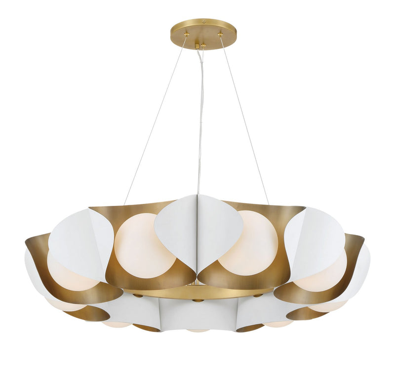 Nine Light Pendant<br /><span style="color:#4AB0CE;">Entrega: 4-10 dias en USA</span><br /><span style="color:#4AB0CE;font-size:60%;">PREGUNTE POR ENTREGA EN PANAMA</span><br />Collection: Flare<br />Finish: Sand White