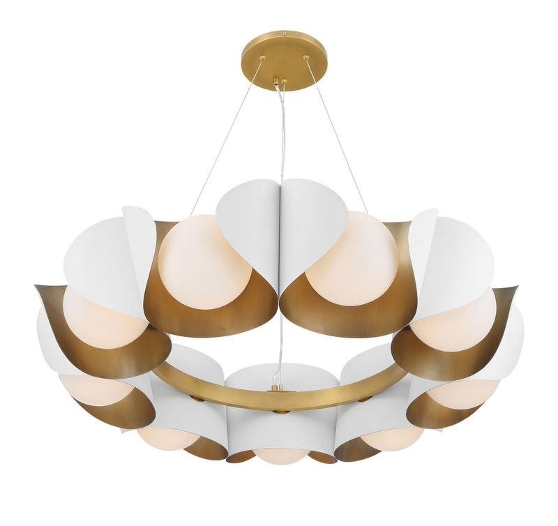 Nine Light Pendant<br /><span style="color:#4AB0CE;">Entrega: 4-10 dias en USA</span><br /><span style="color:#4AB0CE;font-size:60%;">PREGUNTE POR ENTREGA EN PANAMA</span><br />Collection: Flare<br />Finish: Sand White