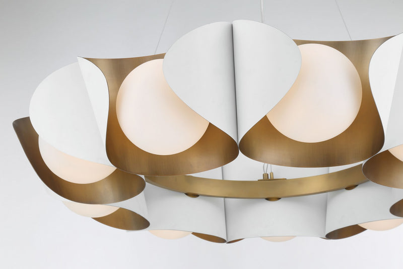 Nine Light Pendant<br /><span style="color:#4AB0CE;">Entrega: 4-10 dias en USA</span><br /><span style="color:#4AB0CE;font-size:60%;">PREGUNTE POR ENTREGA EN PANAMA</span><br />Collection: Flare<br />Finish: Sand White