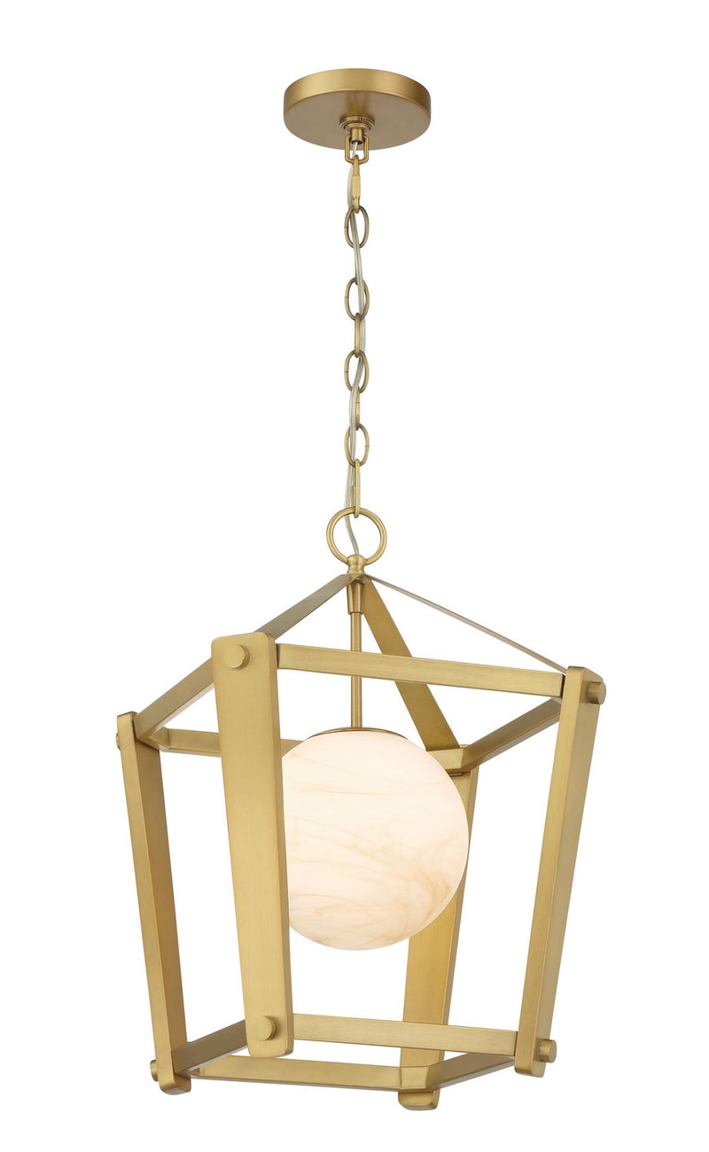 One Light Pendant<br /><span style="color:#4AB0CE;">Entrega: 4-10 dias en USA</span><br /><span style="color:#4AB0CE;font-size:60%;">PREGUNTE POR ENTREGA EN PANAMA</span><br />Collection: Shimmer<br />Finish: Legacy Brass