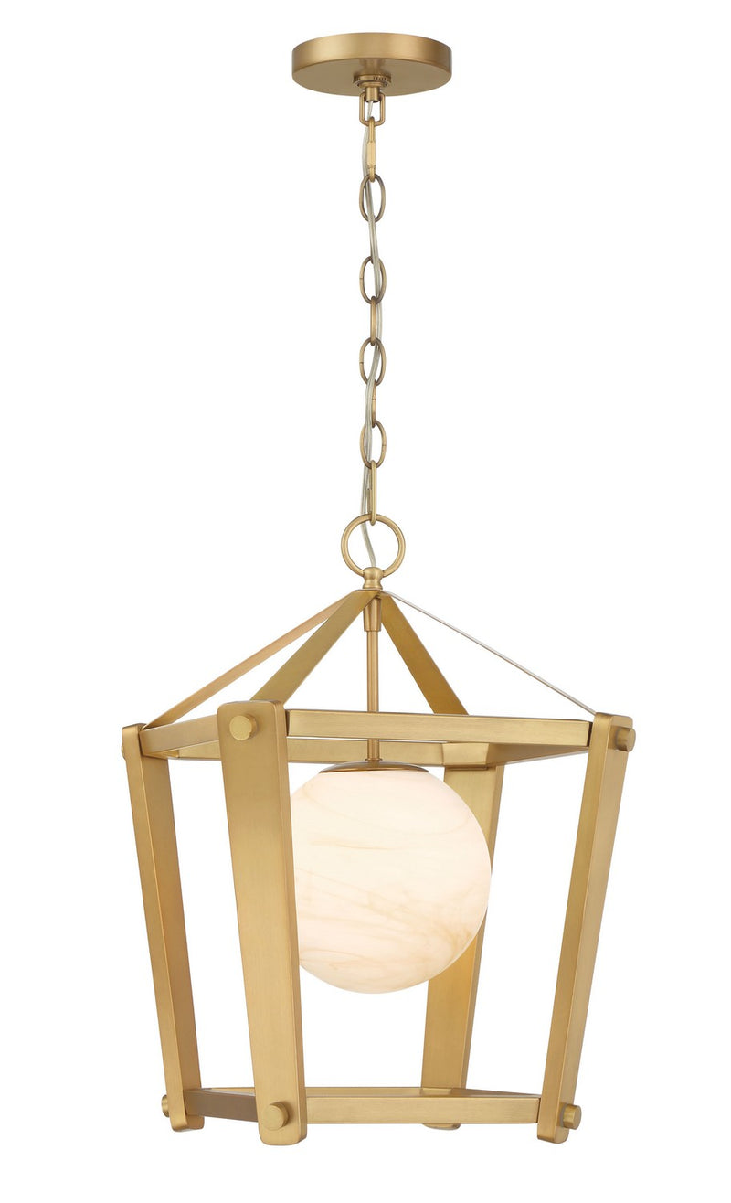One Light Pendant<br /><span style="color:#4AB0CE;">Entrega: 4-10 dias en USA</span><br /><span style="color:#4AB0CE;font-size:60%;">PREGUNTE POR ENTREGA EN PANAMA</span><br />Collection: Shimmer<br />Finish: Legacy Brass
