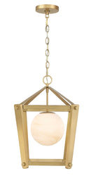 One Light Pendant<br /><span style="color:#4AB0CE;">Entrega: 4-10 dias en USA</span><br /><span style="color:#4AB0CE;font-size:60%;">PREGUNTE POR ENTREGA EN PANAMA</span><br />Collection: Shimmer<br />Finish: Legacy Brass