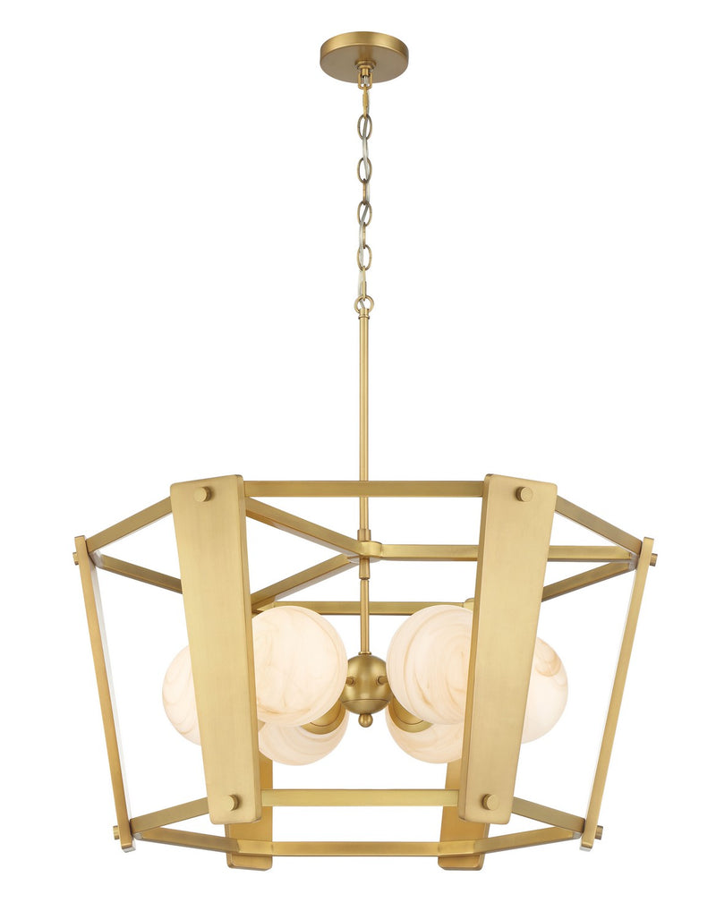 Six Light Pendant<br /><span style="color:#4AB0CE;">Entrega: 4-10 dias en USA</span><br /><span style="color:#4AB0CE;font-size:60%;">PREGUNTE POR ENTREGA EN PANAMA</span><br />Collection: Shimmer<br />Finish: Legacy Brass
