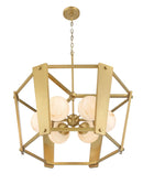 Six Light Pendant<br /><span style="color:#4AB0CE;">Entrega: 4-10 dias en USA</span><br /><span style="color:#4AB0CE;font-size:60%;">PREGUNTE POR ENTREGA EN PANAMA</span><br />Collection: Shimmer<br />Finish: Legacy Brass