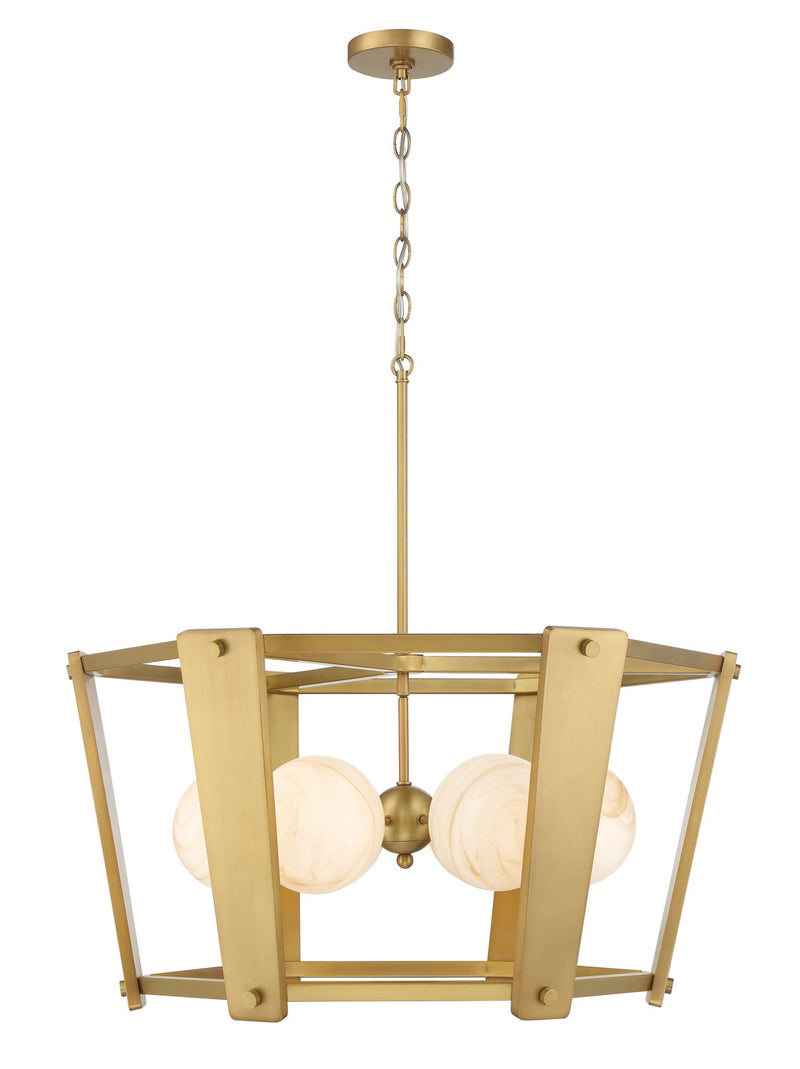 Six Light Pendant<br /><span style="color:#4AB0CE;">Entrega: 4-10 dias en USA</span><br /><span style="color:#4AB0CE;font-size:60%;">PREGUNTE POR ENTREGA EN PANAMA</span><br />Collection: Shimmer<br />Finish: Legacy Brass
