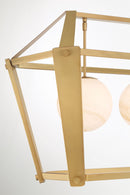 Four Light Island Pendant<br /><span style="color:#4AB0CE;">Entrega: 4-10 dias en USA</span><br /><span style="color:#4AB0CE;font-size:60%;">PREGUNTE POR ENTREGA EN PANAMA</span><br />Collection: Shimmer<br />Finish: Legacy Brass