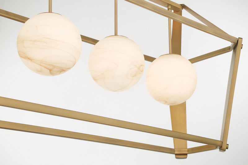 Four Light Island Pendant<br /><span style="color:#4AB0CE;">Entrega: 4-10 dias en USA</span><br /><span style="color:#4AB0CE;font-size:60%;">PREGUNTE POR ENTREGA EN PANAMA</span><br />Collection: Shimmer<br />Finish: Legacy Brass