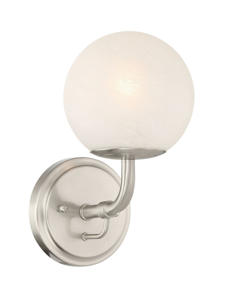 One Light Vanity<br /><span style="color:#4AB0CE;">Entrega: 4-10 dias en USA</span><br /><span style="color:#4AB0CE;font-size:60%;">PREGUNTE POR ENTREGA EN PANAMA</span><br />Collection: Whitehall<br />Finish: Brushed Nickel