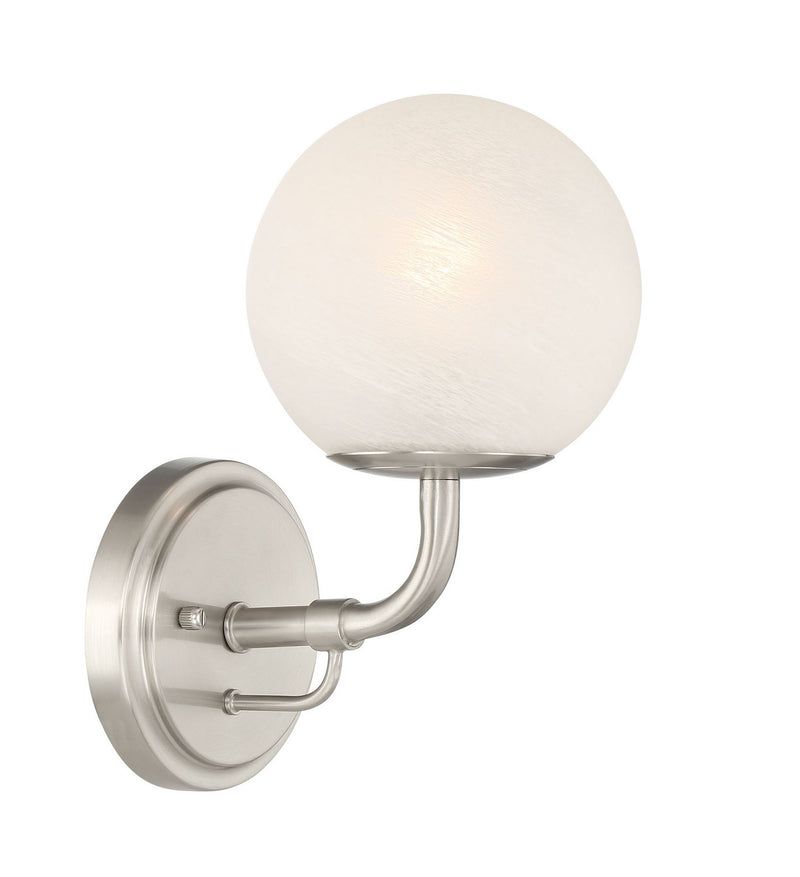 One Light Vanity<br /><span style="color:#4AB0CE;">Entrega: 4-10 dias en USA</span><br /><span style="color:#4AB0CE;font-size:60%;">PREGUNTE POR ENTREGA EN PANAMA</span><br />Collection: Whitehall<br />Finish: Brushed Nickel