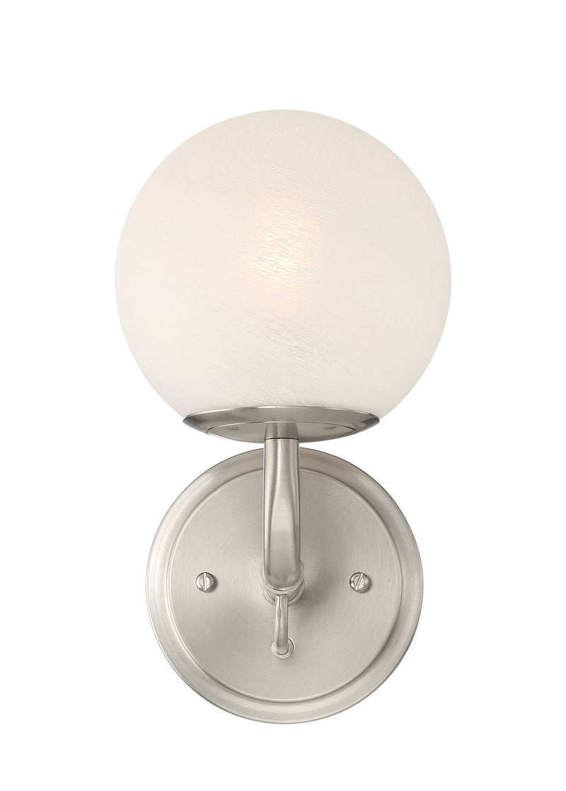 One Light Vanity<br /><span style="color:#4AB0CE;">Entrega: 4-10 dias en USA</span><br /><span style="color:#4AB0CE;font-size:60%;">PREGUNTE POR ENTREGA EN PANAMA</span><br />Collection: Whitehall<br />Finish: Brushed Nickel