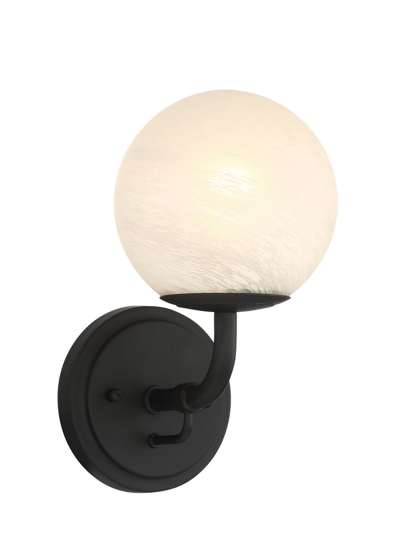 One Light Vanity<br /><span style="color:#4AB0CE;">Entrega: 4-10 dias en USA</span><br /><span style="color:#4AB0CE;font-size:60%;">PREGUNTE POR ENTREGA EN PANAMA</span><br />Collection: Whitehall<br />Finish: Dark Matte Black