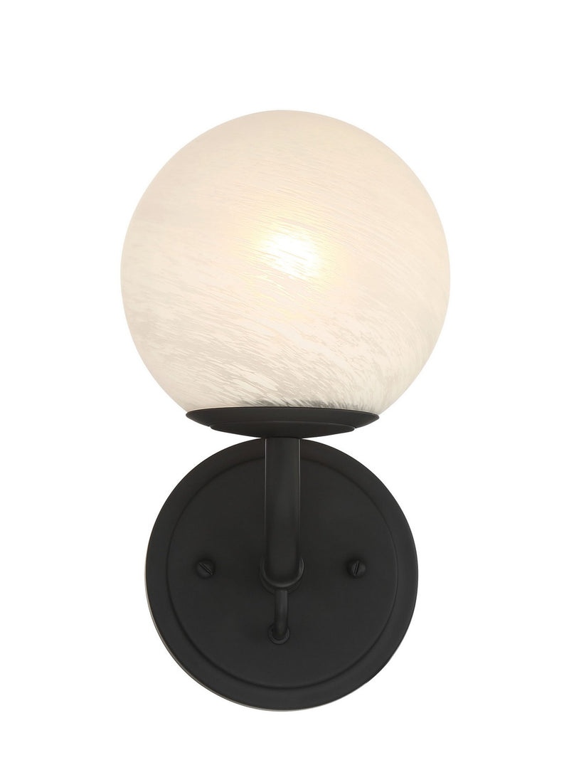 One Light Vanity<br /><span style="color:#4AB0CE;">Entrega: 4-10 dias en USA</span><br /><span style="color:#4AB0CE;font-size:60%;">PREGUNTE POR ENTREGA EN PANAMA</span><br />Collection: Whitehall<br />Finish: Dark Matte Black