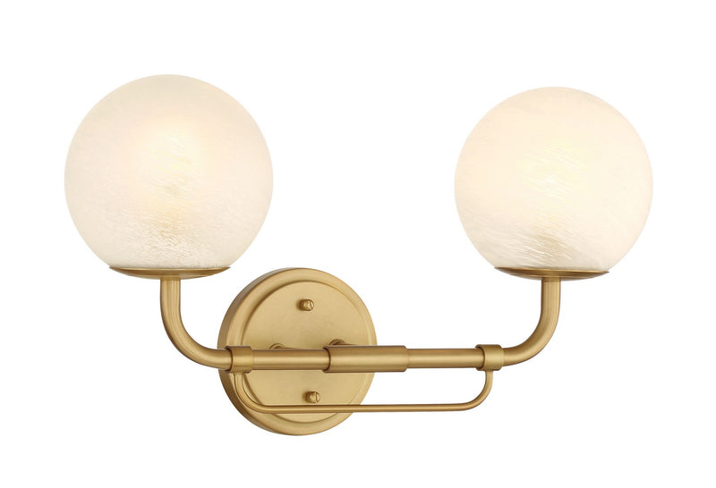 Two Light Vanity<br /><span style="color:#4AB0CE;">Entrega: 4-10 dias en USA</span><br /><span style="color:#4AB0CE;font-size:60%;">PREGUNTE POR ENTREGA EN PANAMA</span><br />Collection: Whitehall<br />Finish: Legacy Brass