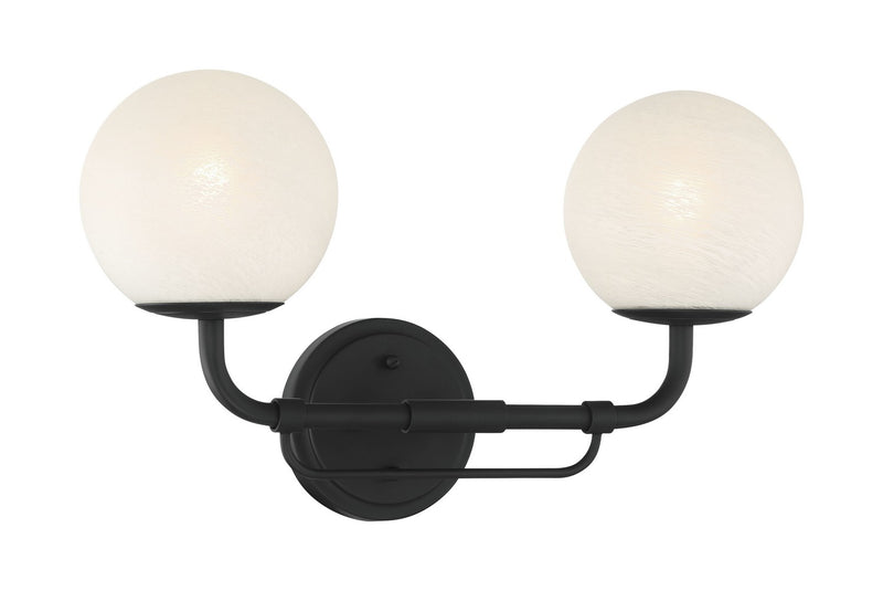 Two Light Vanity<br /><span style="color:#4AB0CE;">Entrega: 4-10 dias en USA</span><br /><span style="color:#4AB0CE;font-size:60%;">PREGUNTE POR ENTREGA EN PANAMA</span><br />Collection: Whitehall<br />Finish: Dark Matte Black