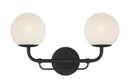 Two Light Vanity<br /><span style="color:#4AB0CE;">Entrega: 4-10 dias en USA</span><br /><span style="color:#4AB0CE;font-size:60%;">PREGUNTE POR ENTREGA EN PANAMA</span><br />Collection: Whitehall<br />Finish: Dark Matte Black